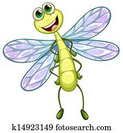 A smiling dragonfly A smiling dragonfly