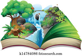 A storybook with an image of the gift of nature A storybook with an image of the gift of nature