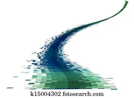 abstratos, córrego dados, vetorial