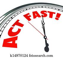 Act Now Clock Time Urgency Action Required Limited Offer