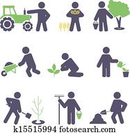 Agriculture. Set icons Agriculture. Set icons