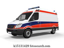 Ambulance Isolated Ambulance Isolated
