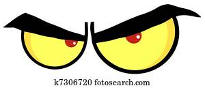 Angry Cartoon Eyes Angry Cartoon Eyes
