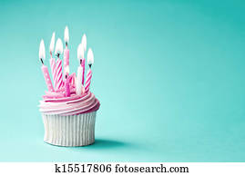 aniversário, cupcake