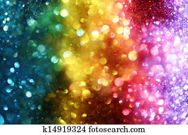 arco íris, de, luzes