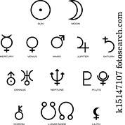 Astrology Planet Symbols Astrology Planet Symbols
