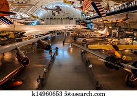 aviões, ar, e, espaço, museu, Udvar-Hazy, centro, em, Chan