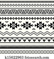 aztekisch, mexikanisch, seamless, muster aztekisch, mexikanisch, seamless, muster