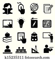 Back to school icons Back to school icons