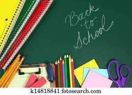 Back to School Items With Copy Space Back to School Items With Copy Space