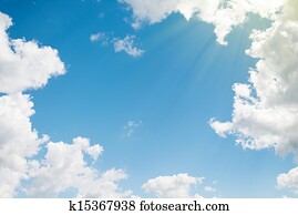 background. beautiful blue sky with clouds