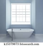 bathroom with tub and windows bathroom with tub and windows