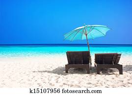 Beach chairs with umbrella Beach chairs with umbrella