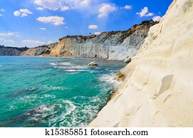 Beautiful ocean beach Scala dei Turchi in Sicily