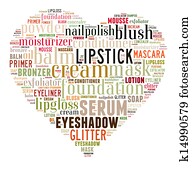Beauty products word cloud Beauty products word cloud