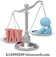 belast betaler, mensje, schaden, door, zware, belastingen