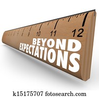 Beyond Expectations Ruler Exceed Results Great Job Beyond Expectations Ruler Exceed Results Great Job