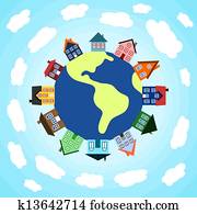 bienes raíces, mundo