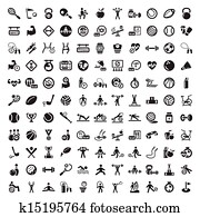 big fitness and diet icons set big fitness and diet icons set