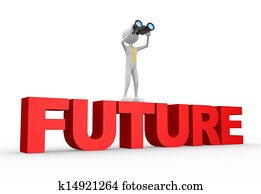 Binocular and word FUTURE Binocular and word FUTURE