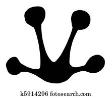Black Frog Print Black Frog Print
