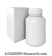 Blank medicine bottle. Package of drugs with Blank medicine bottle. Package of drugs with