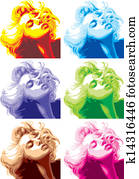 blonde girl look like Marilyn Monroe blonde girl look like Marilyn Monroe