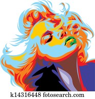 blonde girl look like Marilyn Monroe blonde girl look like Marilyn Monroe