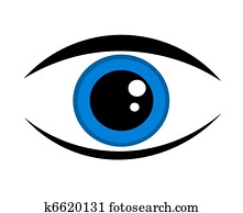 Blue eye icon Blue eye icon
