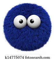 Blue fur ball Blue fur ball
