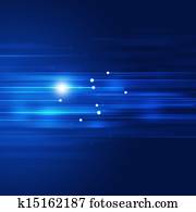 Blue Motion Technology Abstract Background