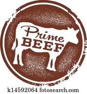 blütezeit, rindfleisch, metzgerei, briefmarke blütezeit, rindfleisch, metzgerei, briefmarke