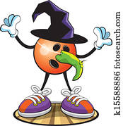Bowling ball character- Halloween Bowling ball character- Halloween