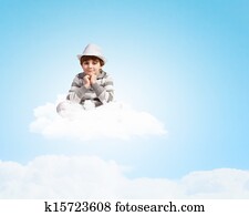 sitting on clouds