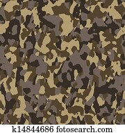 Brown Seamless Army Camouflage Brown Seamless Army Camouflage