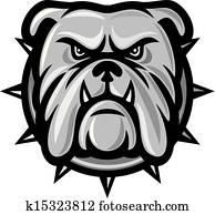 Bulldog head Bulldog head