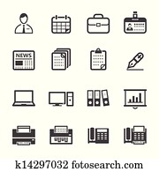Business Icons and Office Icons Business Icons and Office Icons