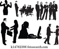 Business People Silhouettes