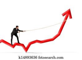 Businessman and corporate profit Businessman and corporate profit