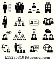 businesswomen, ikona