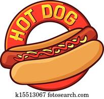 cachorro quente, etiqueta