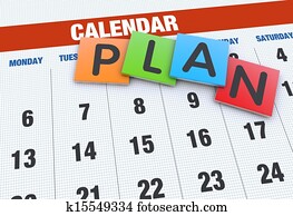 Calendar planning concept Calendar planning concept