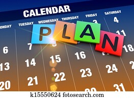 Calendar planning concept 