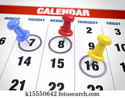 Calendar planning concept 