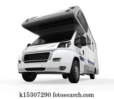 Camper Van Isolated Camper Van Isolated