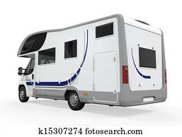 Camper Van Isolated Camper Van Isolated