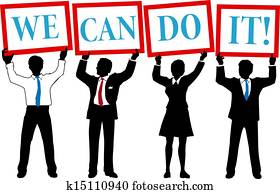 Can Do business people team