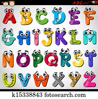 capital letters alphabet cartoon illustration capital letters alphabet cartoon illustration