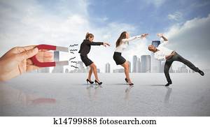 capturando, pessoas, com, marketing