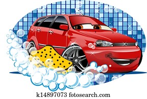 Car Washing sign with sponge Car Washing sign with sponge